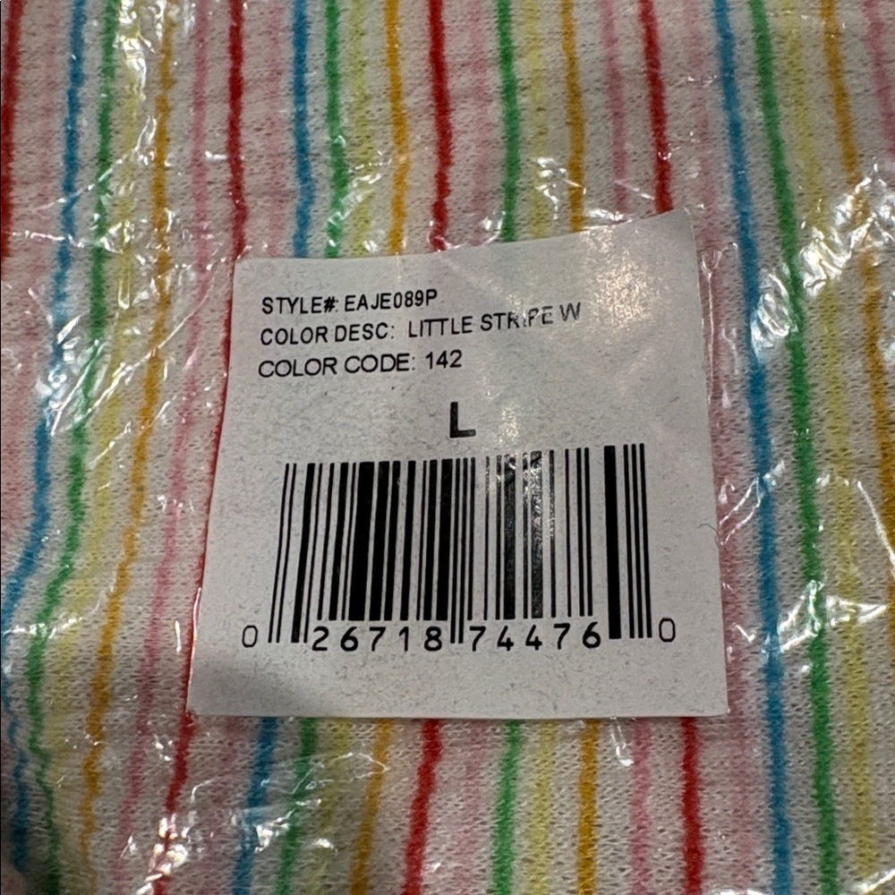 Emerson Rose - Stripe and Butterfly Tee and Short Pajama Set.  Size Large. NWT - Picture 6 of 16